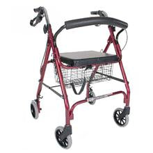 Rollator with Curved Backrest 5314RD & 5314BK