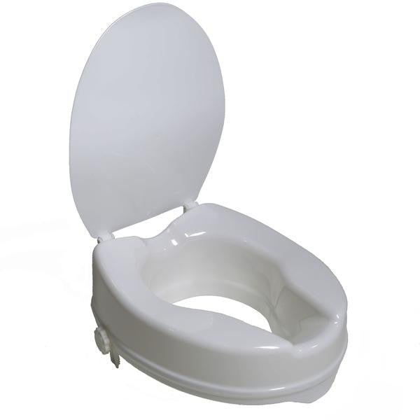 PCP 4" Molded Raised Toilet Seat with Lid 7024