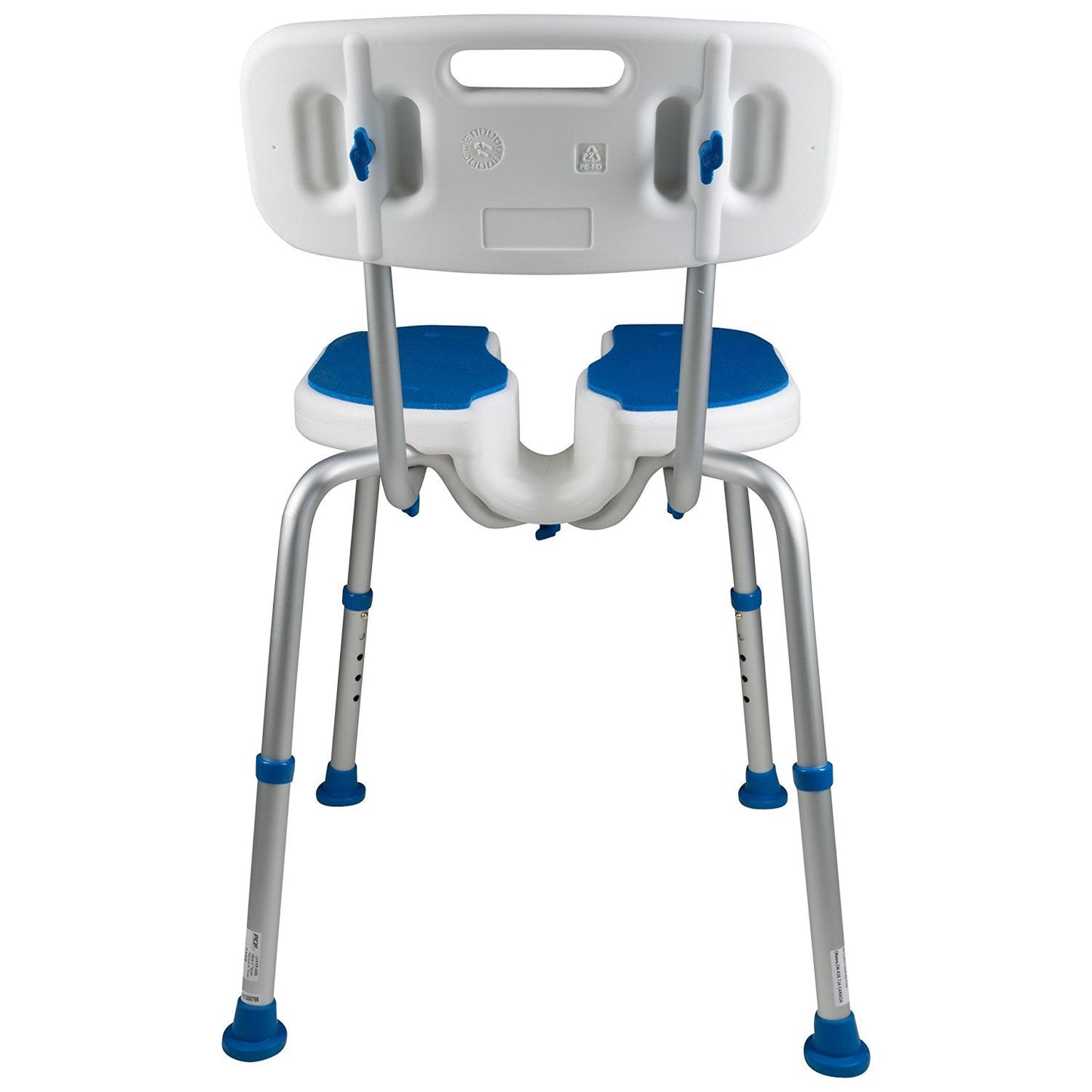 PCP Foam Padded Bath Shower Safety Seat with Hygienic Cutout and Backrest 7105