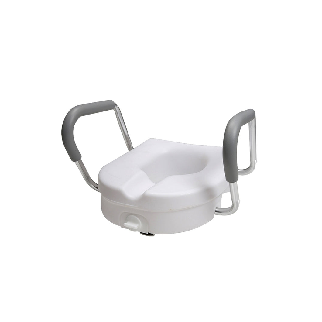 PCP Molded Toilet Seat Riser With Arm Rests 7017
