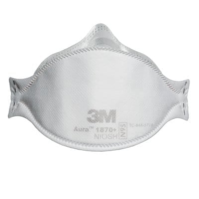 3M™ 1870+ Aura Particulate Respirator and Surgical Mask N95 (20 Pack)