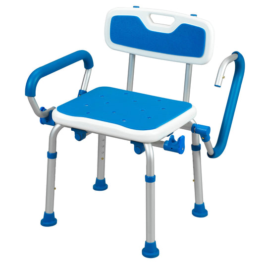 PCP Foam Padded Bath Safety Seat With Back and Swing Away Arms 7107