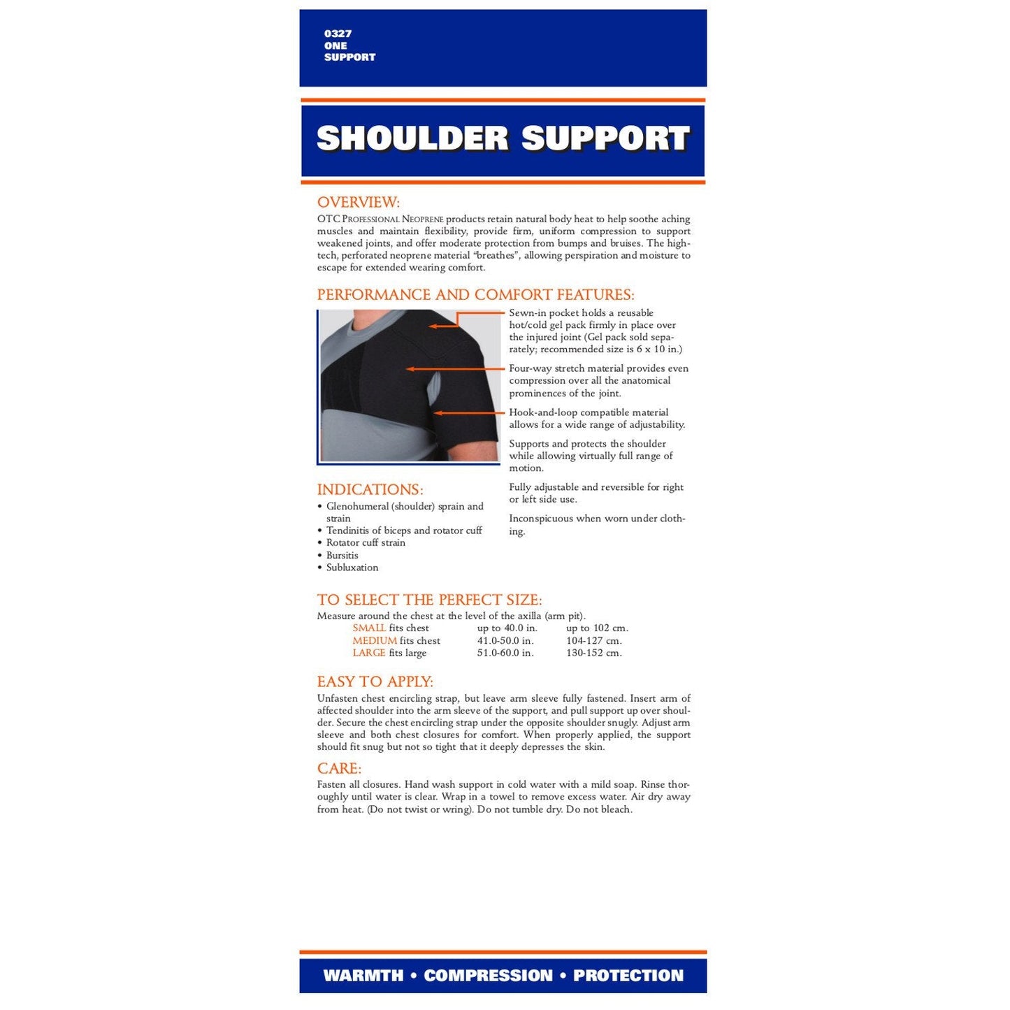 NEOPRENE SHOULDER SUPPORT 0327